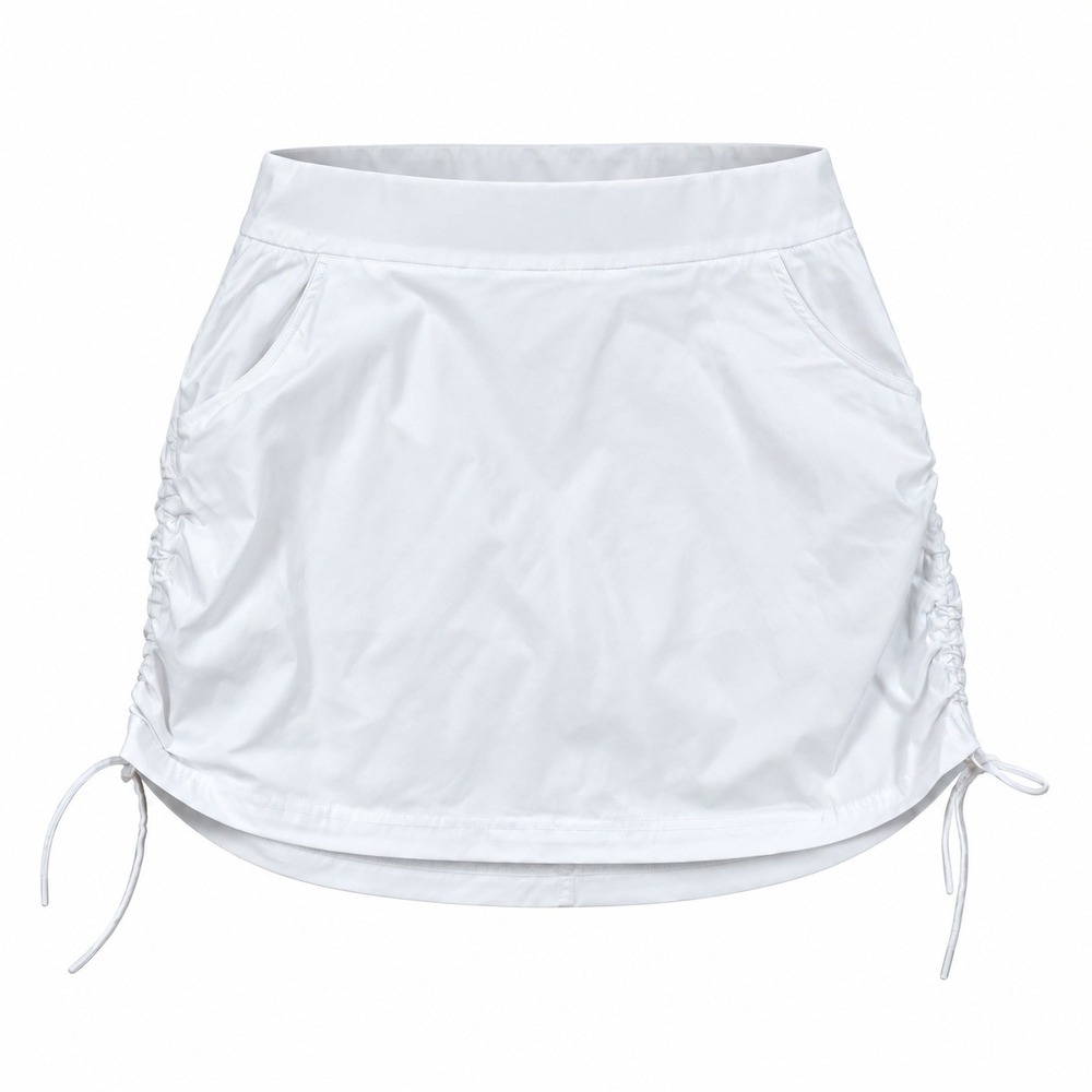 Columbia White Ruched Side Cinch Skirt Active Hiking Golf Skirt XL